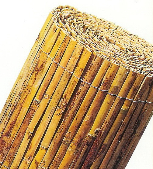 Sichtschutzmatten gespaltene Bambusmatten Bambuszaun 2x5m