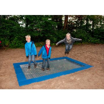 Trampoline dans cadre 150x150cm