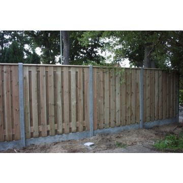 Holzzaun mit Betonpfosten 200x190cm pro Satz