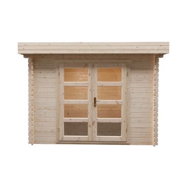 Houten tuinhuisje Modern platdak 300x300cm / 28mm