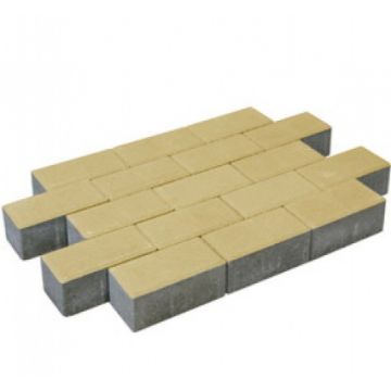 Pavé béton jaune 21x10,5x8cm (m2)