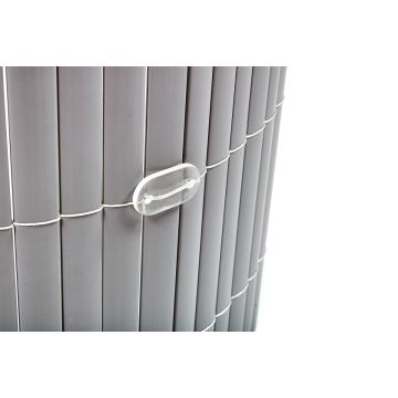 Sichtschutzmatte PVC Bambuszaun Balkonsichtschutz grau 100x300cm