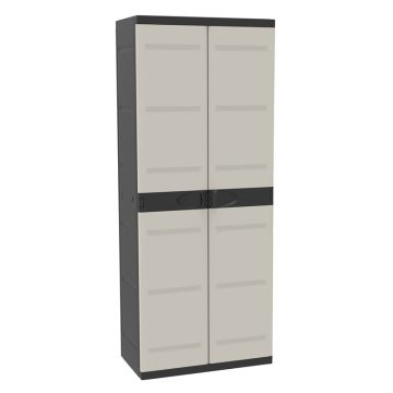 Kunststoffschrank Besenschrank schwarz 70x176cm 