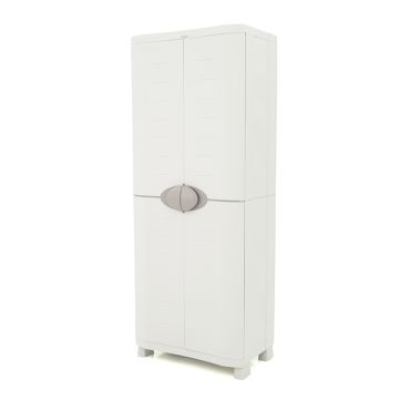 Broom closet cabinet grey 70x184cm