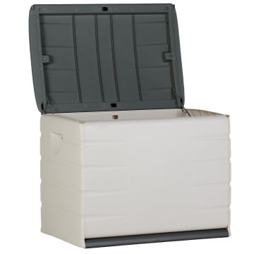 Garden Storage Box black 80x61x53cm