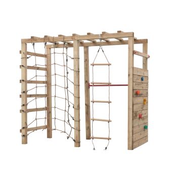 Houten speeltoestel houten schommel klimtoren King Kong 240x120x220cm