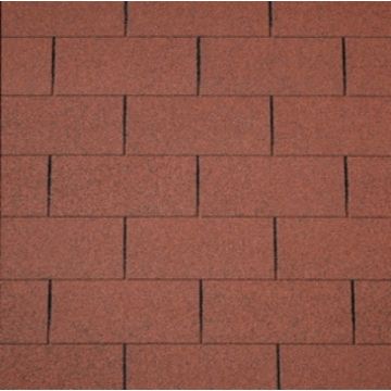 Dakshingles tuinhuisje blokhut rood 3m2