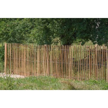  Kastanienzaun Staketenzaun Akazienholz/ Robinie 0,80x10m (8/9cm)