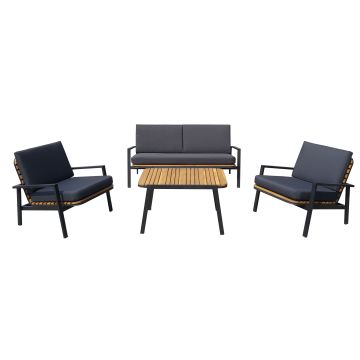 Aluminium loungeset Dexter 4 personen