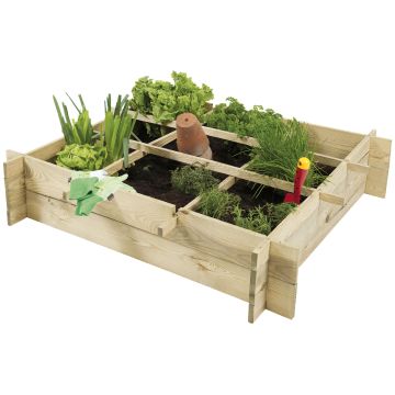 Plantenbak moestuinbak grenen 90x90x20cm