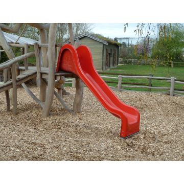 Toboggan rouge aire jeux portique 325cm