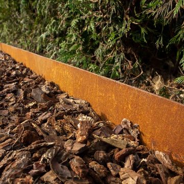 Borduras jardin acero Corten 100x17,5cm/1,5mm