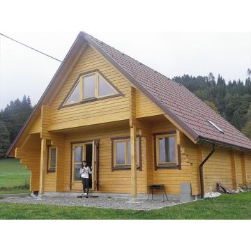 Holzhaus Ferienhäuser Blockhaus 8.8x7.8m (94mm)