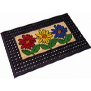 Deurmat Bloem rubber 40x60cm