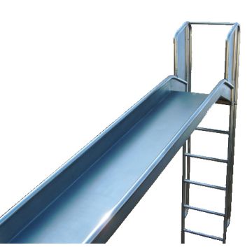 Playground slide stainless steel 150cm with ladder