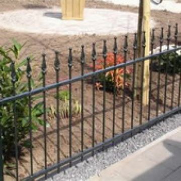 Fence railing Toulon 200x60cm (per mtr)