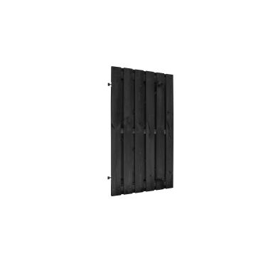 Puerta madera negra jardin 100x180cm