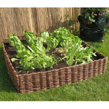 Moestuinbak plantenbak wilgen 100x100x20cm