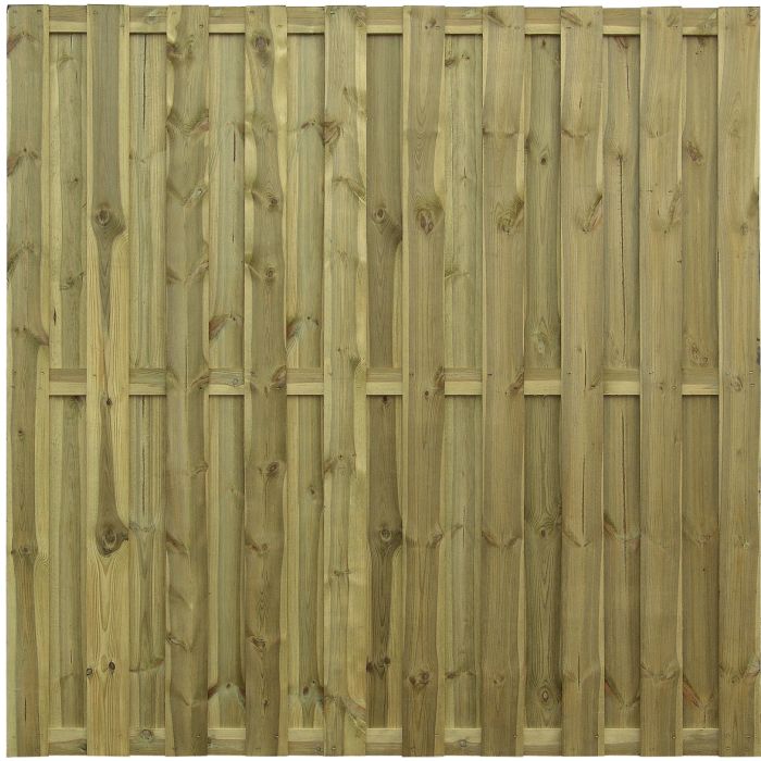 Houten schutting paneel 19 planks 180x180cm verticaal