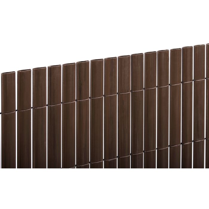 Cañizo PVC doble cara marron 2x5m