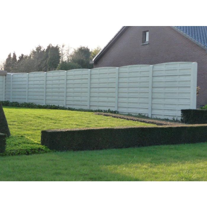 Betonschutting Woodstone enkelzijdig 200x193cm