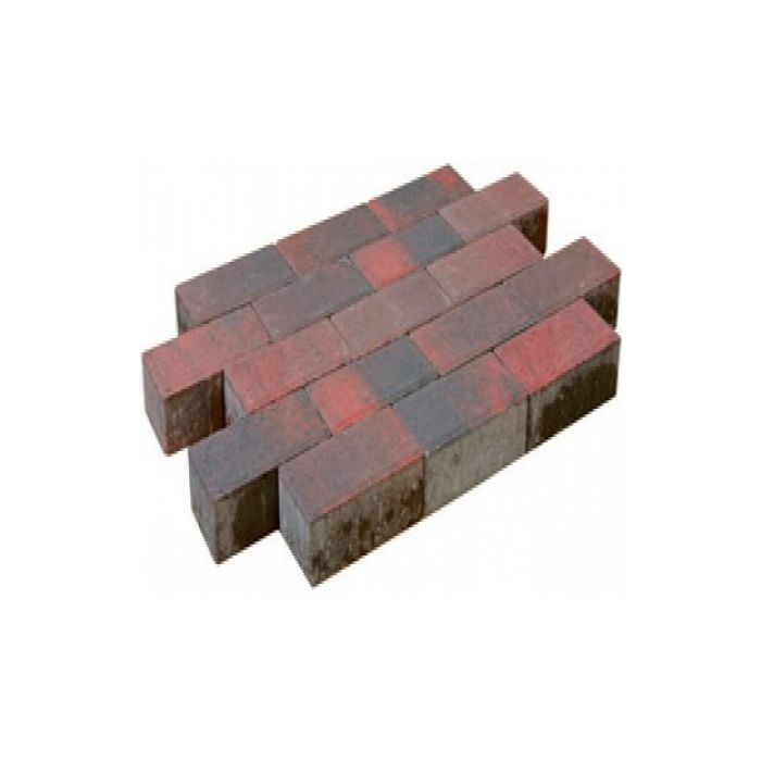 Pavé béton rougenoir 21x10,5x7cm (m2)