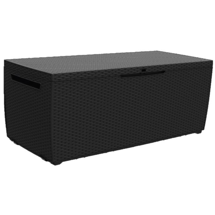 Kissenbox schwarz 123x57x53,5cm