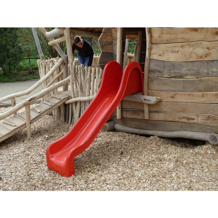 Toboggan rouge portique jeux 210cm