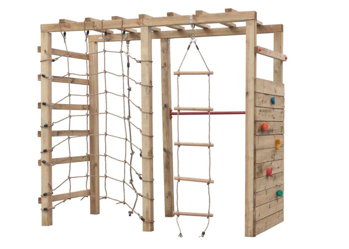 Snel Evenement Laster Houten speeltoestel houten schommel klimtoren King Kong 240x120x220cm  kopen? | Intergard ✓ Scherpste prijs!