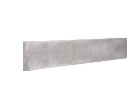 Zijaanzicht betonplaat voor houten schutting in het grijs 184x22x3,4cm