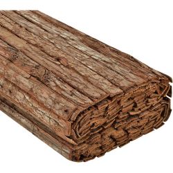 Arella Wood listones de corteza de pino a una cara 1 x 3 metros Verdelook