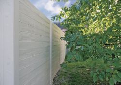 Betonschutting Wood texture in tuin