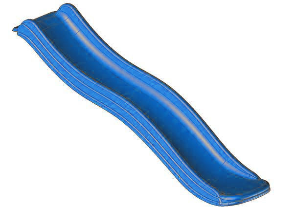 Wellenrutschen blau 175cm
